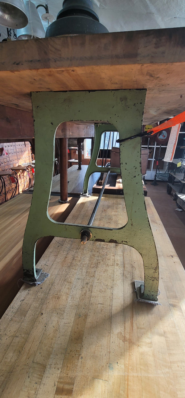 Custom Butcher Block Table Top w/ Industrial Cast Iron Legs 60" x 30" GS00838