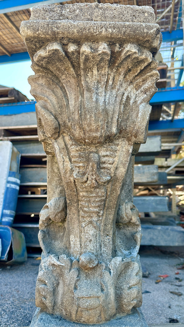 Ornate Concrete Garden Pedestals - 7 Available GA20471