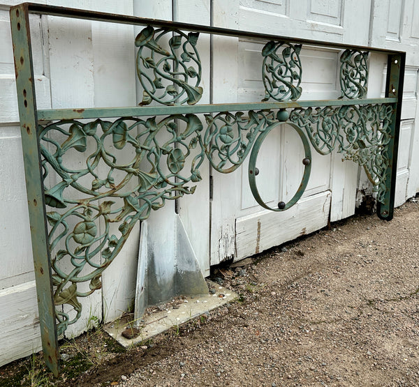 Green Patina Wrought Iron Overhead Panel GA20340