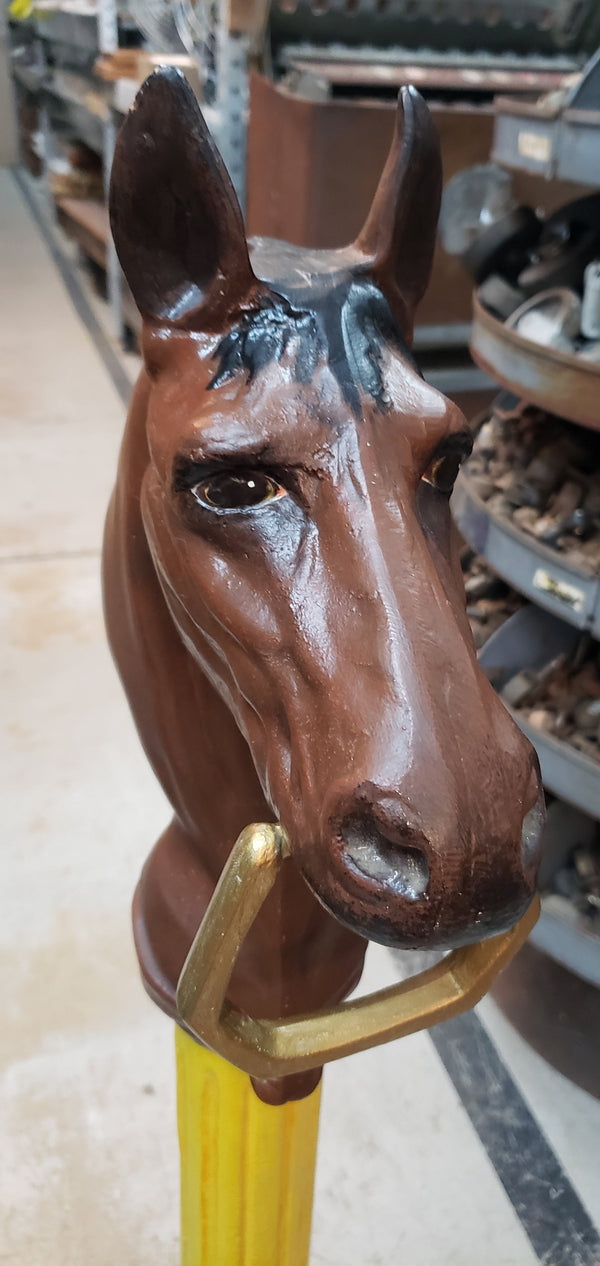 Cast Aluminum Hitching Post by Smithsonian Artist Debby Downs 46" x 7" GS00808