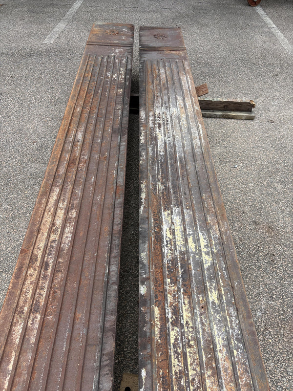 Early 1900's Cast Iron Commercial Building Facade Corner Brackets From Richmond, VA GA20320