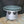 Load image into Gallery viewer, Repurposed Side Table Metal Container w/ Beveled Tempered Glass Top GS00601