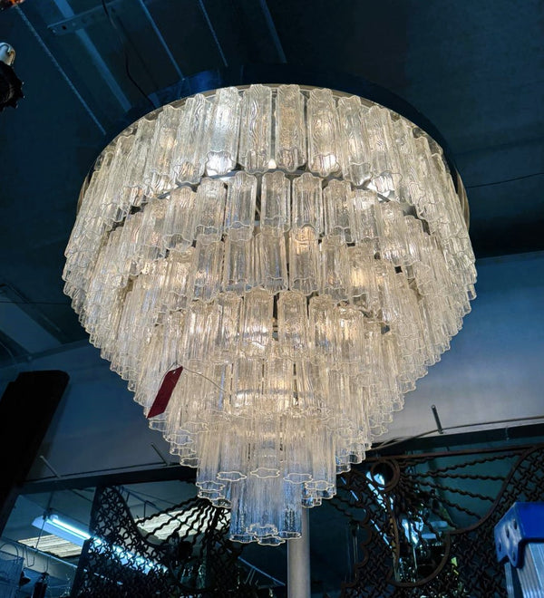 Reclaimed Tiered Mid-Century Flush Mount Chandelier  48" x 36"  GA9699