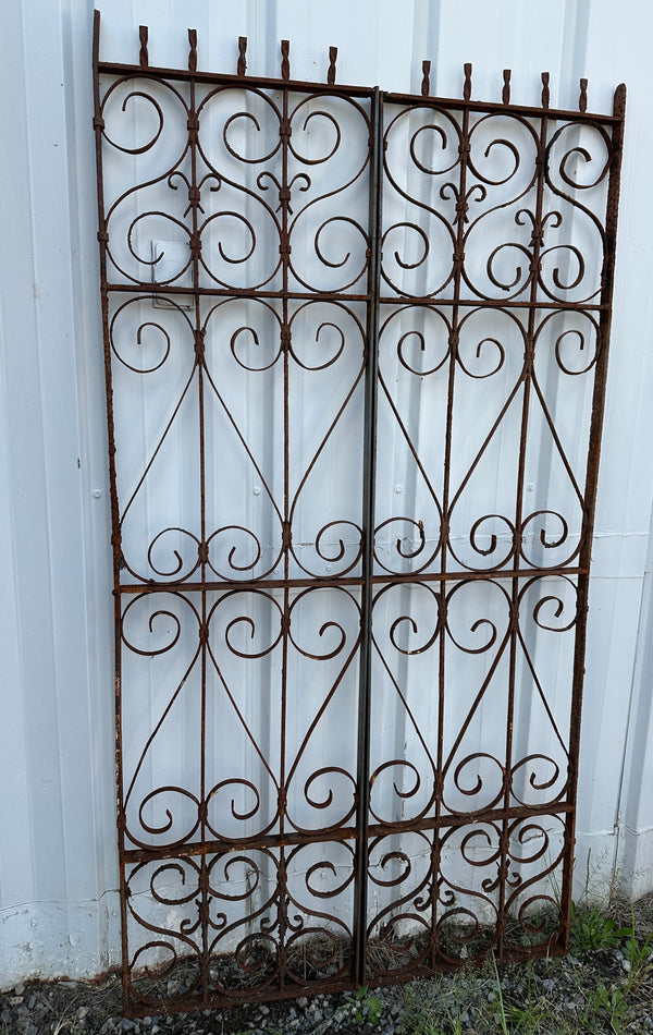 Antique Iron Garden Gate Pair GA20306