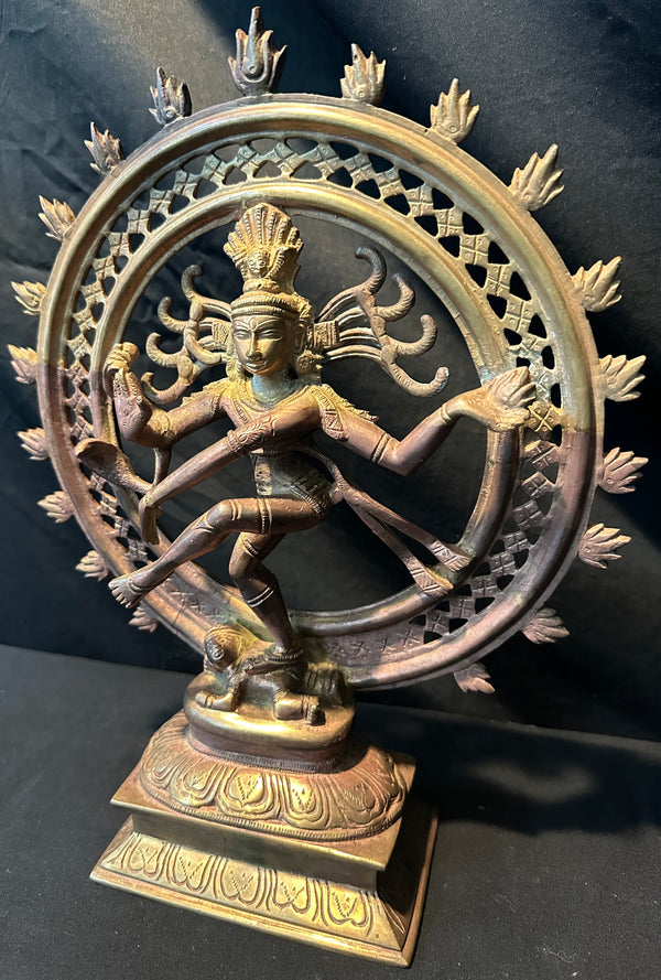 Bronze 12" Shiva Nataraja "Lord of the Dance" Hindu Statue GA20456