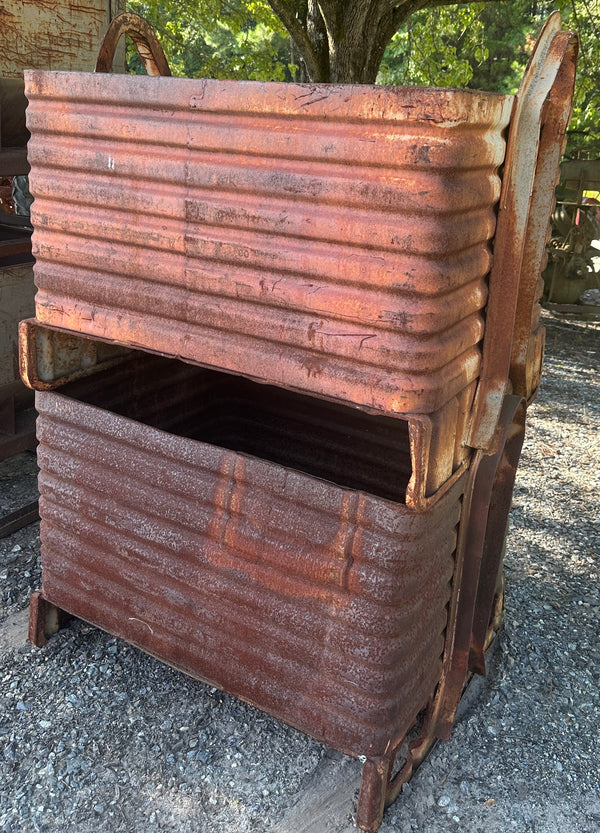 Restored Steel Factory Bins GA20370