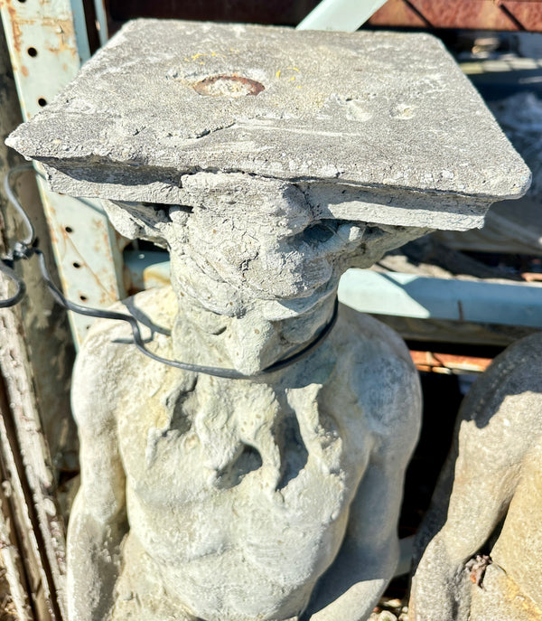 Concrete Satyr Garden Statues - 2 Available GA20446