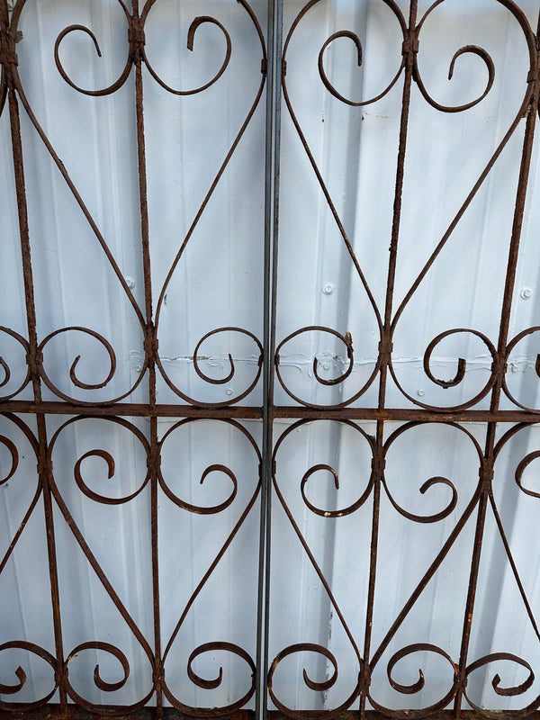 Antique Iron Garden Gate Pair GA20306