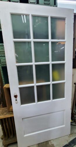 Frosted 12-lite 1 Panel Glass Door GAM0107