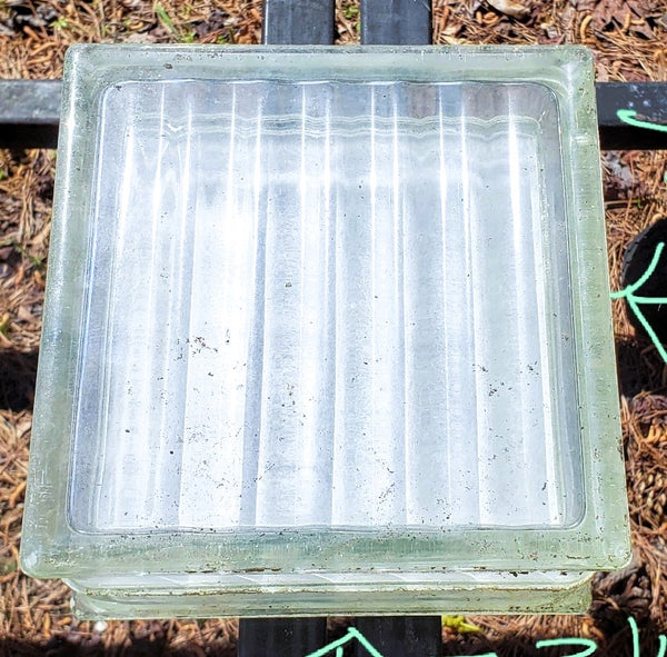 Reclaimed Square Glass Blocks 7 3/4" x 3 7/8" 3 Patterns Available - Over 1000 In Stock!