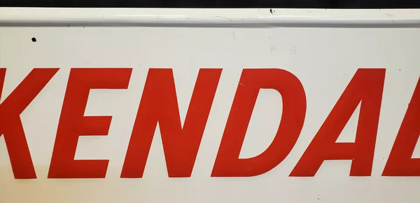 1969 Kendall Motor Oil "Drive with Kendall Confidence" Sign 12' x 1' GA9724