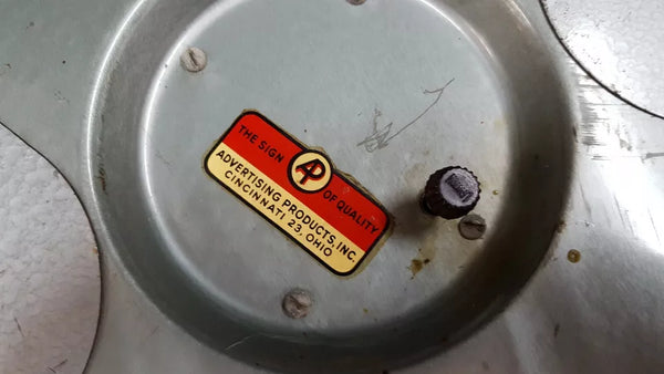 Original Purina Chows Sanitation Products Double Bubble Clock 15" x 5" GS00099