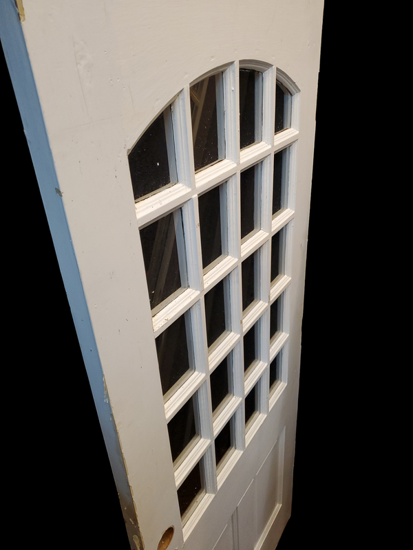 Solid Wood Arched 20 Lite- 2 Panel Door 32" x 79 1/4" x 1 3/4" Thick GAM0006