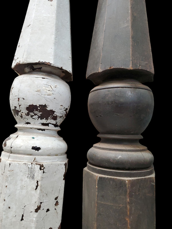 Pair of Octogon Newel Posts GAM0226