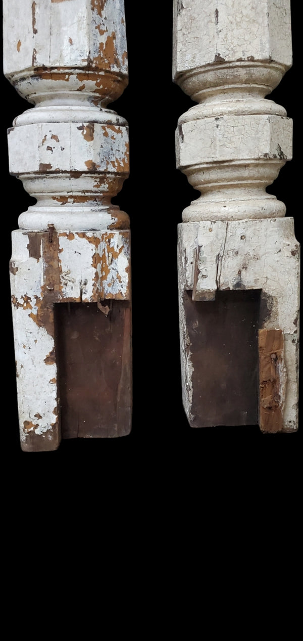 Pair of Octogon Newel Posts GAM0229