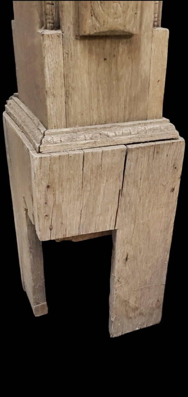 Pair of Carved Oak Newel Posts GAM0259