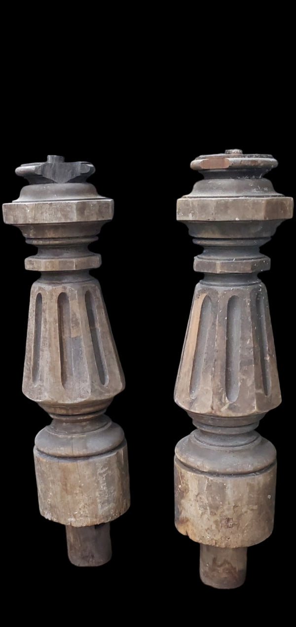 Pair of Massive Newel Posts GAM0238