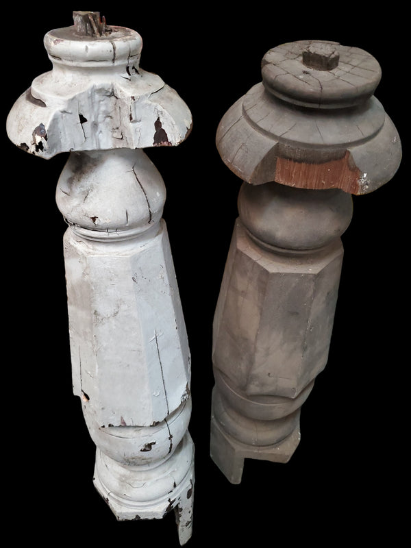 Pair of Octogon Newel Posts GAM0226