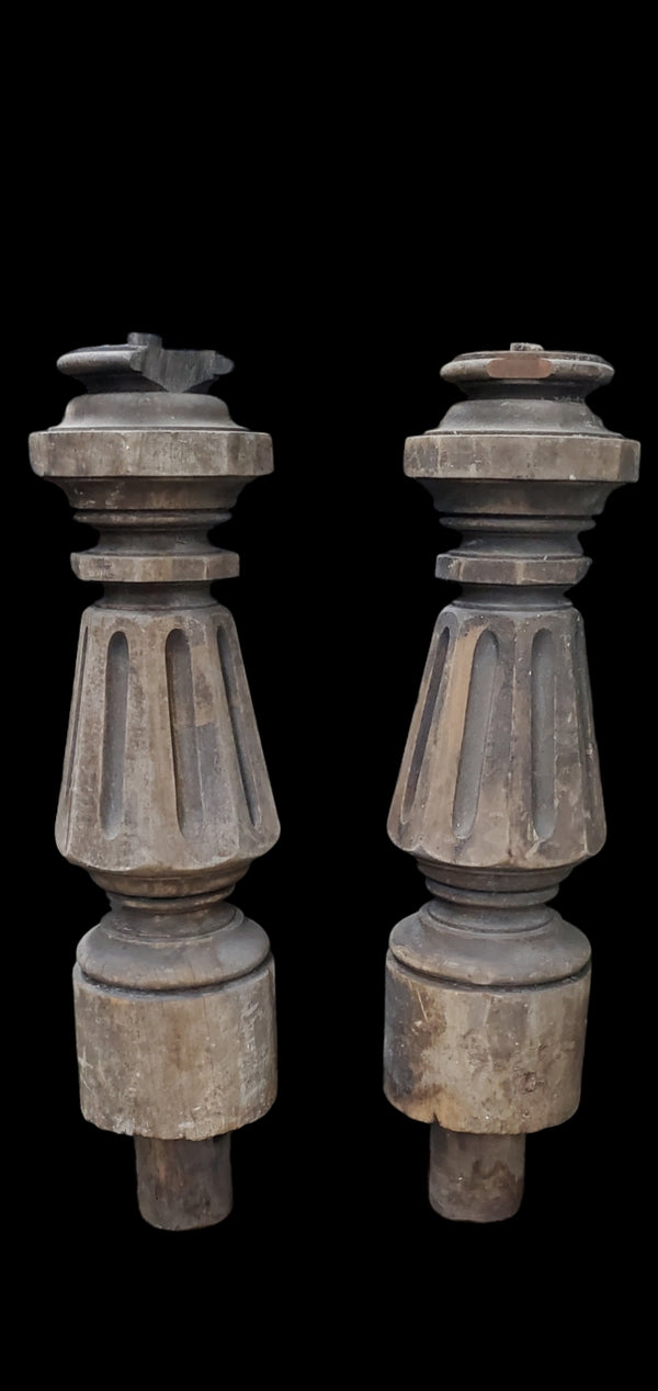 Pair of Massive Newel Posts GAM0238