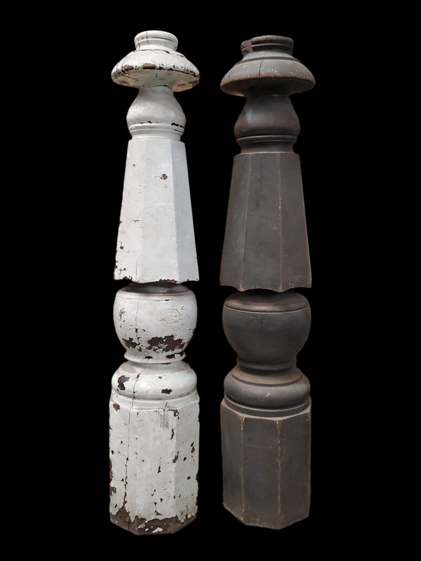 Pair of Octogon Newel Posts GAM0226