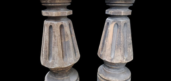 Pair of Massive Newel Posts GAM0238