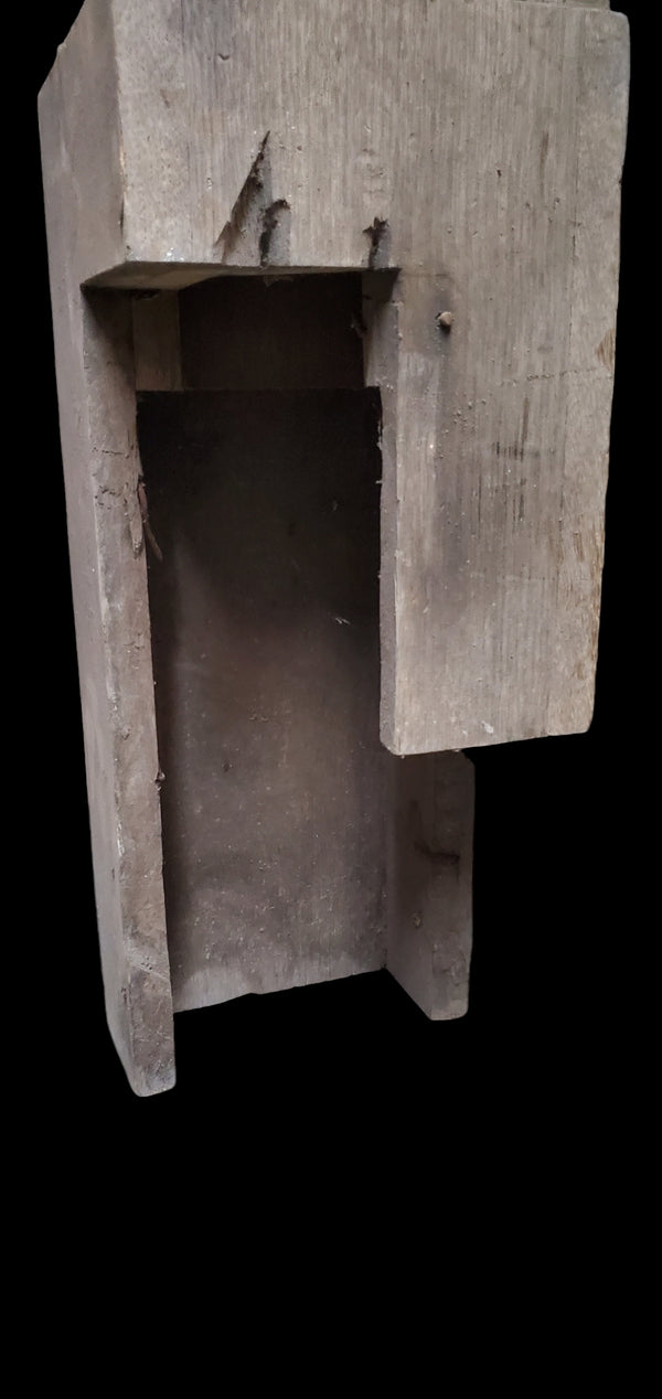 Pair of Carved Oak Newel Posts GAM0259