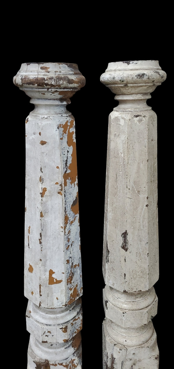 Pair of Octogon Newel Posts GAM0229