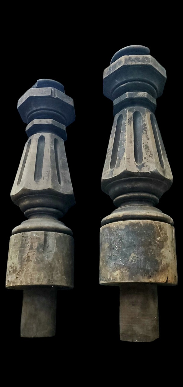 Pair of Massive Newel Posts GAM0238