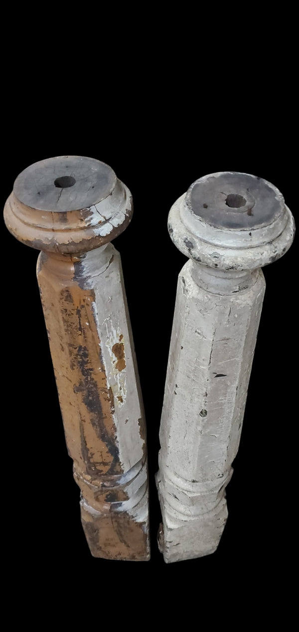 Pair of Octogon Newel Posts GAM0229