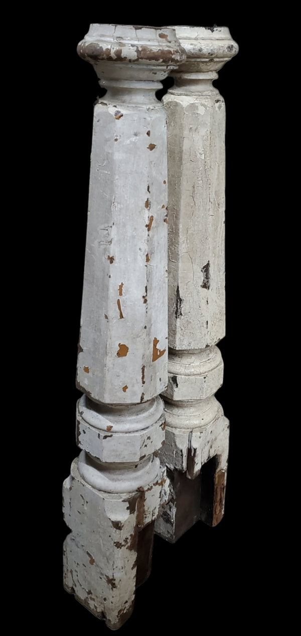 Pair of Octogon Newel Posts GAM0229