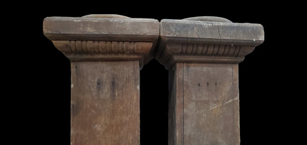 Set of 3 Craftsman Style Through Floor Newel Posts GAM0294