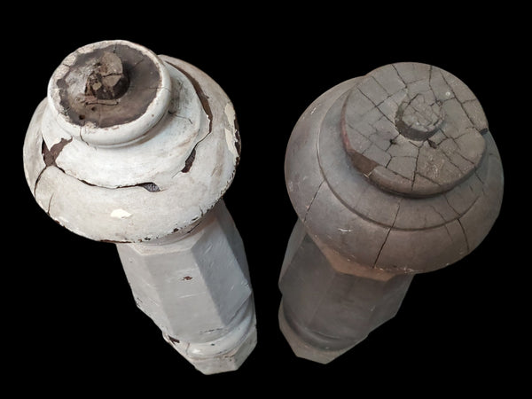 Pair of Octogon Newel Posts GAM0226