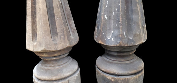 Pair of Massive Newel Posts GAM0238