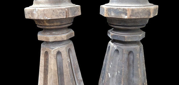 Pair of Massive Newel Posts GAM0238