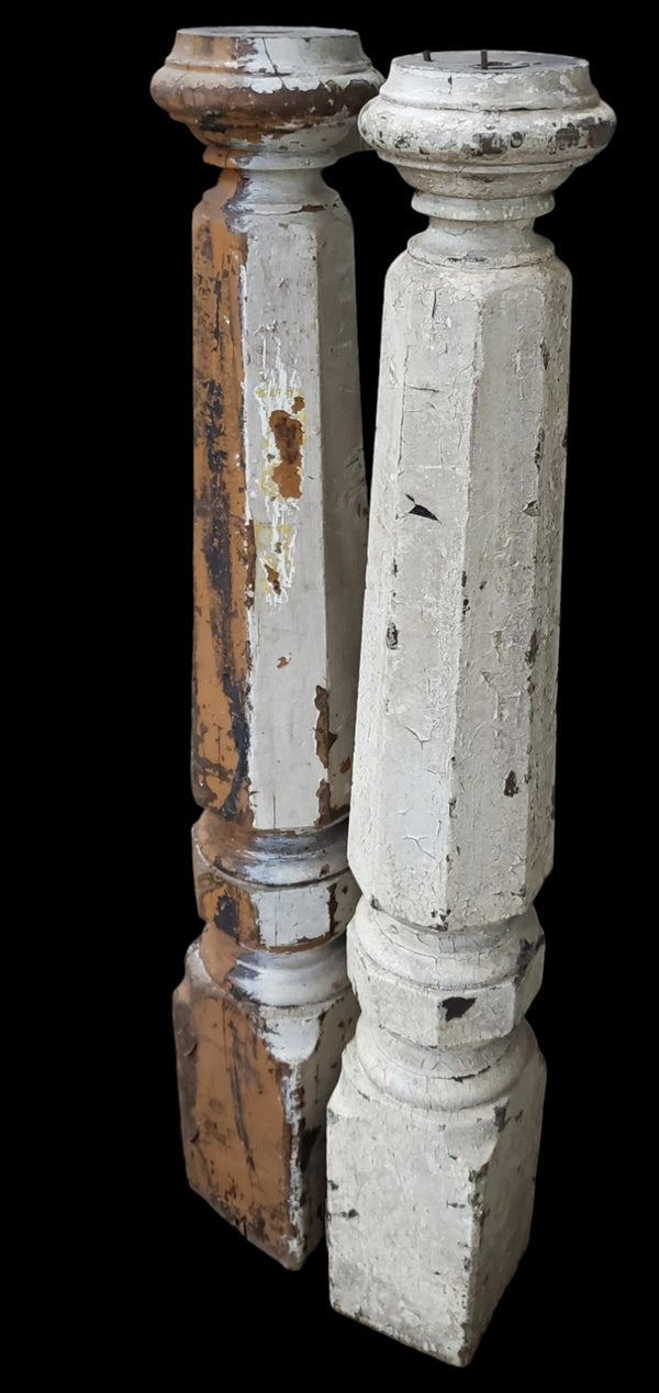 Pair of Octogon Newel Posts GAM0229