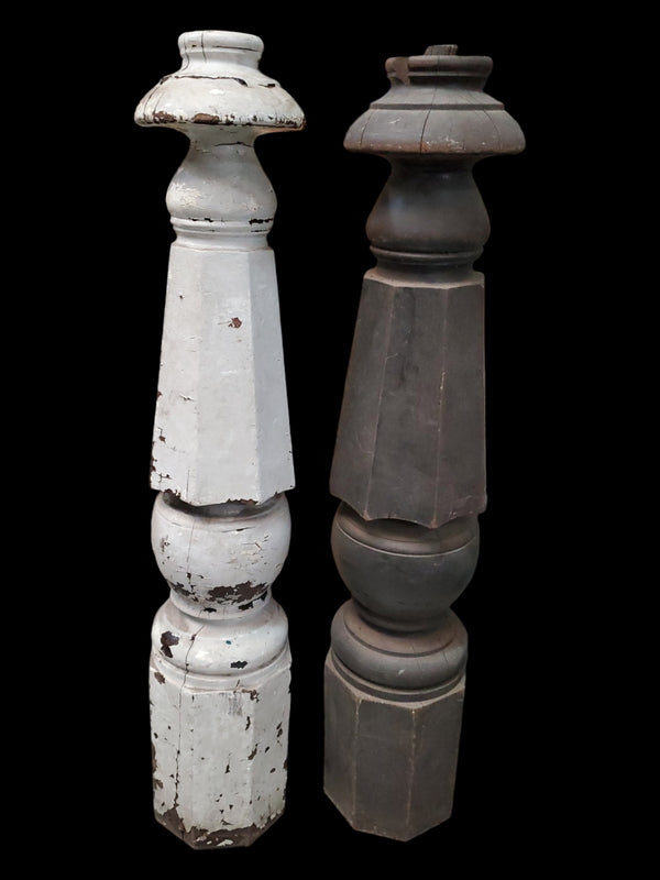 Pair of Octogon Newel Posts GAM0226