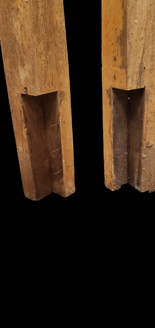 Pair of Solid Oak Eastlake Style Newel Posts GAM0251