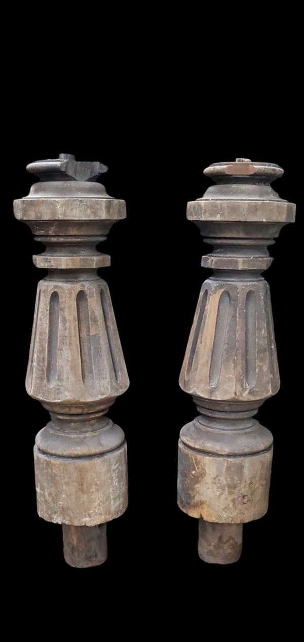 Pair of Massive Newel Posts GAM0238