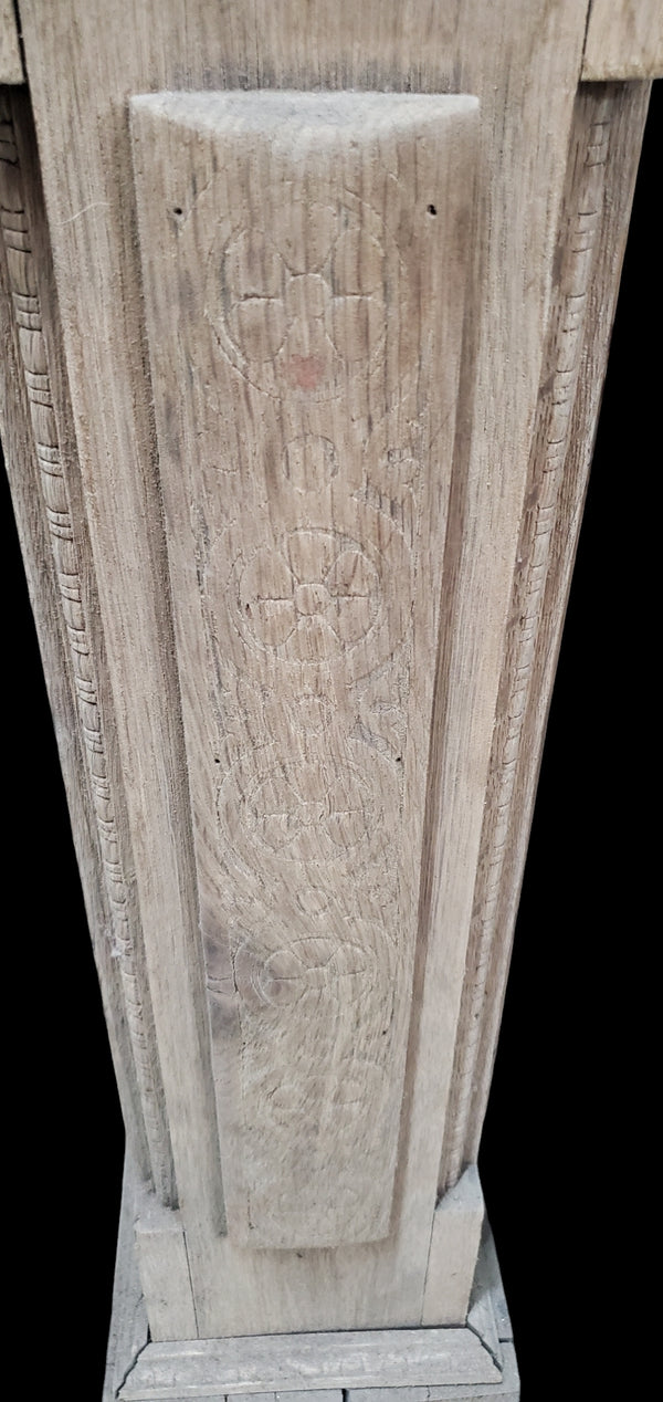 Pair of Carved Oak Newel Posts GAM0259