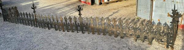 1880's Ornate Cast Iron Widow's Walk with 4 Corners & Spires 27' x 24" GA9586