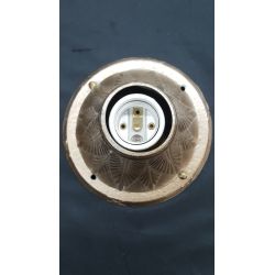 Restored Art Nouveau Solid Brass Flush Mount Light Fixture #GA2160