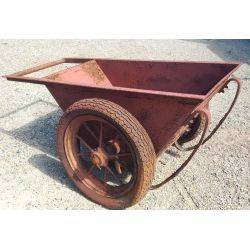 Industrial Red Oxide Factory Rolling Bin Cart