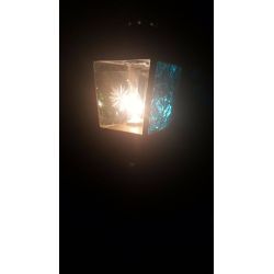 Pair of Brass Carriage Lantern Style Wall Sconces #GA1011