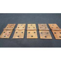 Set of 5 Square Furniture Cabinet Butt Hinges #GA152