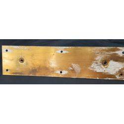 Large Solid Brass Door Pull with Back Plate #GA4183