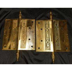 Eastlake Design Solid Brass Steeple Hinges #GA275