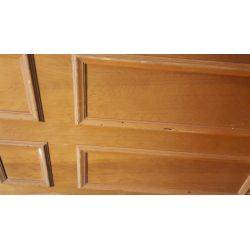 Solid Wood 6 Vertical Panel Fire Rated Door #GA848