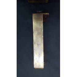 Rare 1800s Ornate Solid Brass Griffin Design Double Door Rim Lock Set with Keys #GA1060