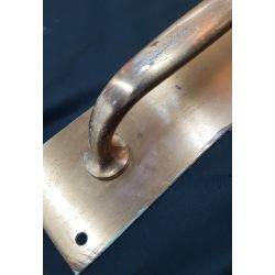 Large Solid Brass Door Pull with Back Plate #GA4183