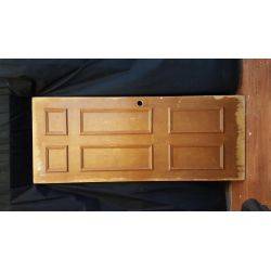 Solid Wood 6 Vertical Panel Fire Rated Door #GA848